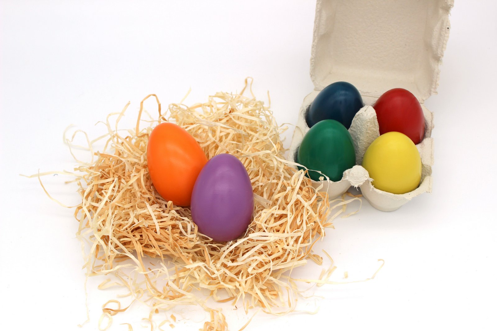 13-Eier-bunt-Standart1 Holzeier Standardfarben