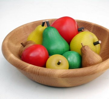 Schale-m-Obst Farbiges Obst in der Schale