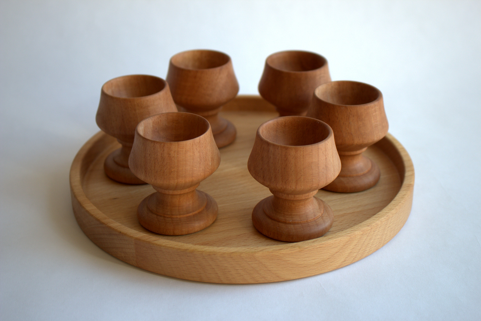 6er Set Eierbecher Service