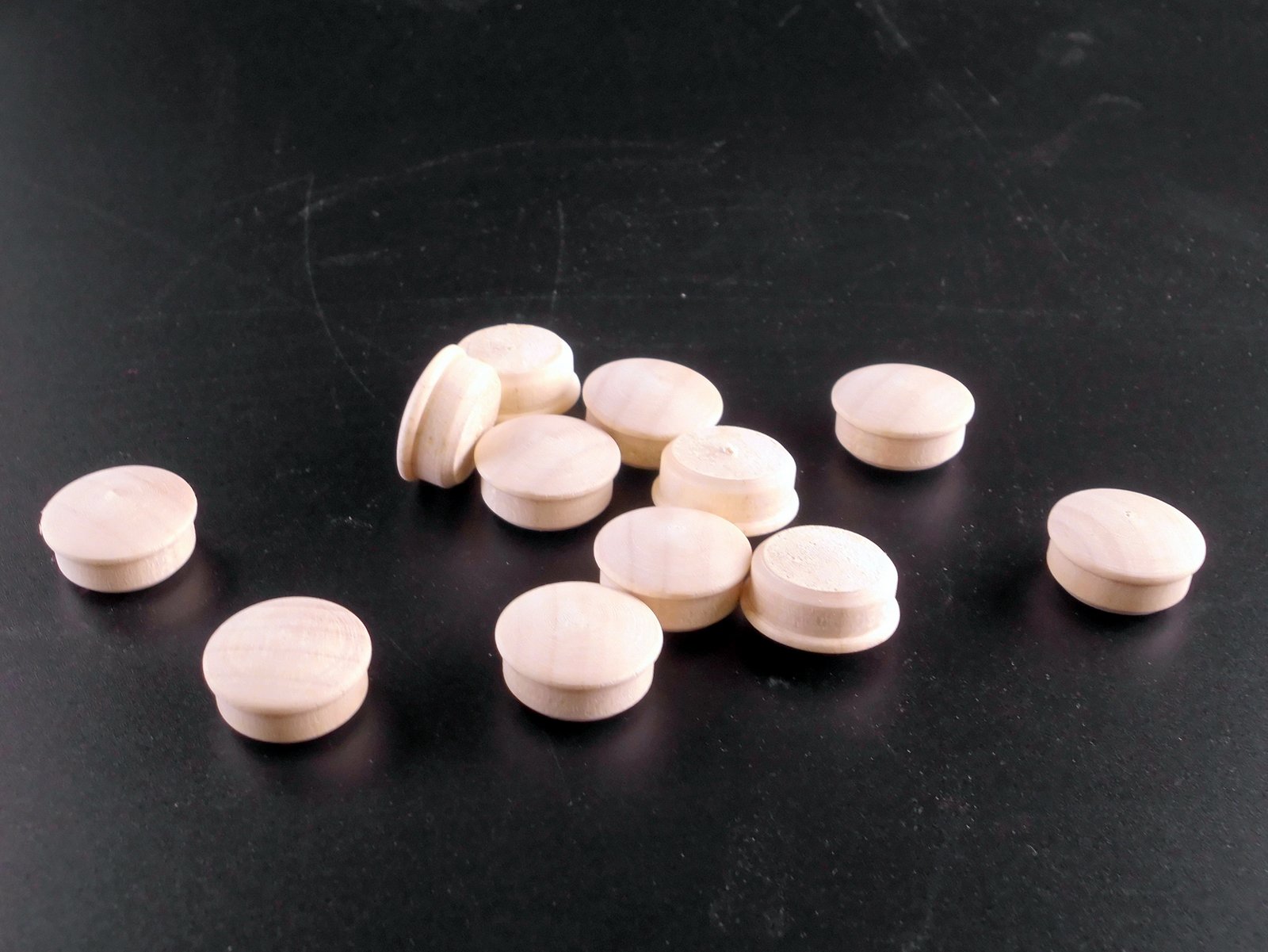 Zierdübel kleine Kappe Ahorn roh