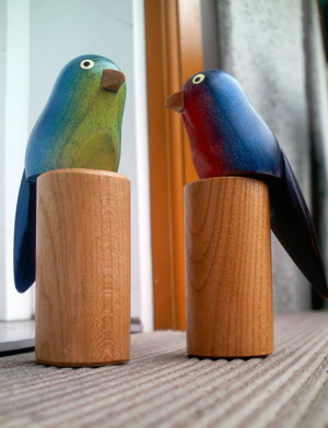 papagei-holzfigur-gedrechselt Papagei